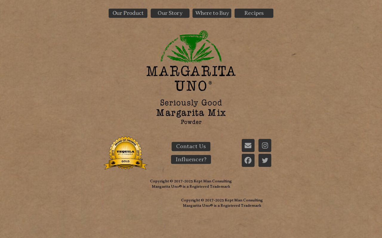 Margarita Uno® Margarita Mix Powder